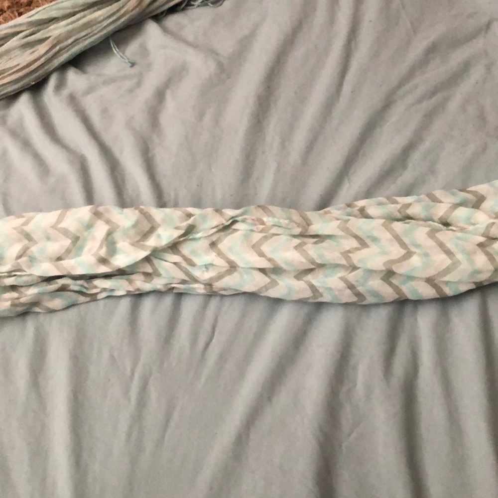 Multicolored striped scarf